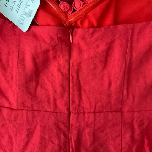 One and Only Collective Strapless Red Romper size M - Picture 8 of 11